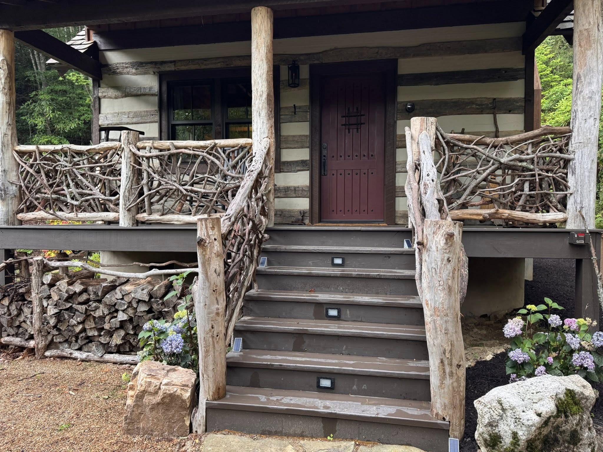 Mountain laurel style rail fence