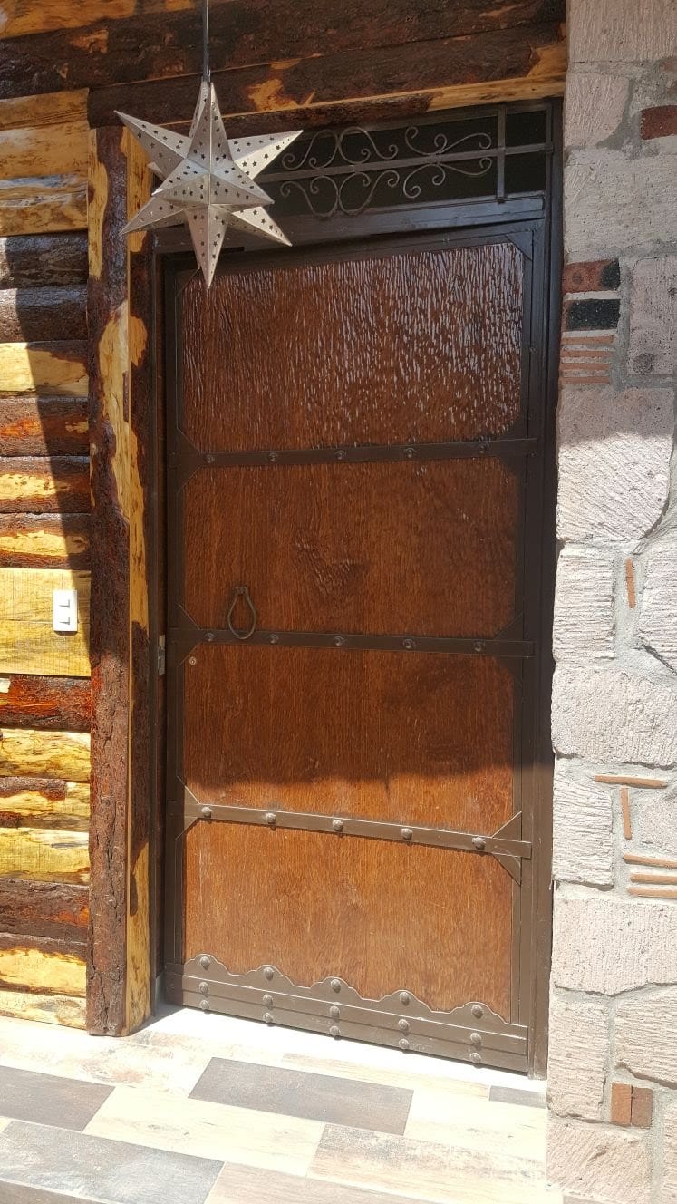 Custom wood front door